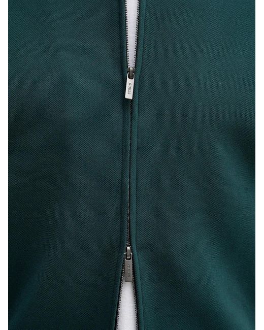 Guess Green Zip-Up Bomber Jacket for men