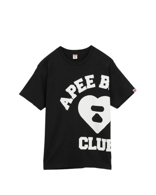 AAPE BY A BATHING AP Black Apee Baby Printed T-Shirt