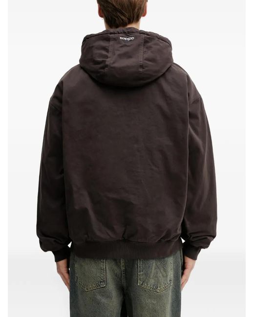 Adidas Black Hooded Zip Jacket for men