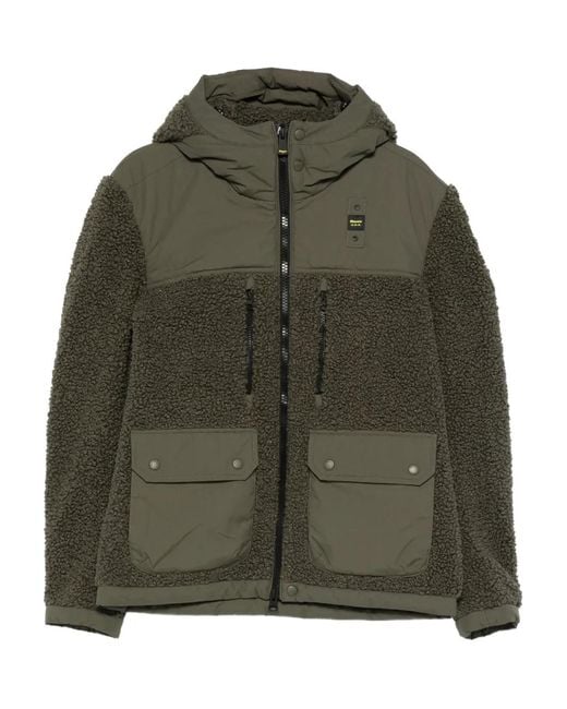 Blauer Green Hooded Jacket for men