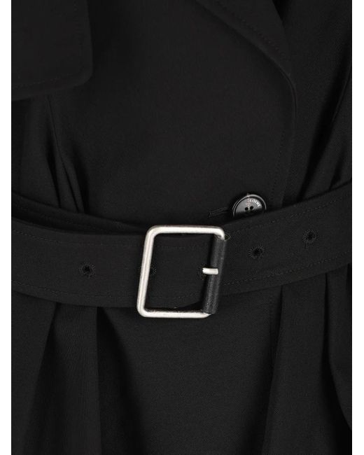 Loewe Black Belted Balloon-Silhouette Jacket