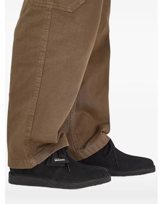 Clarks Black Wallabee Suede Lace-Up Desert Boots for men