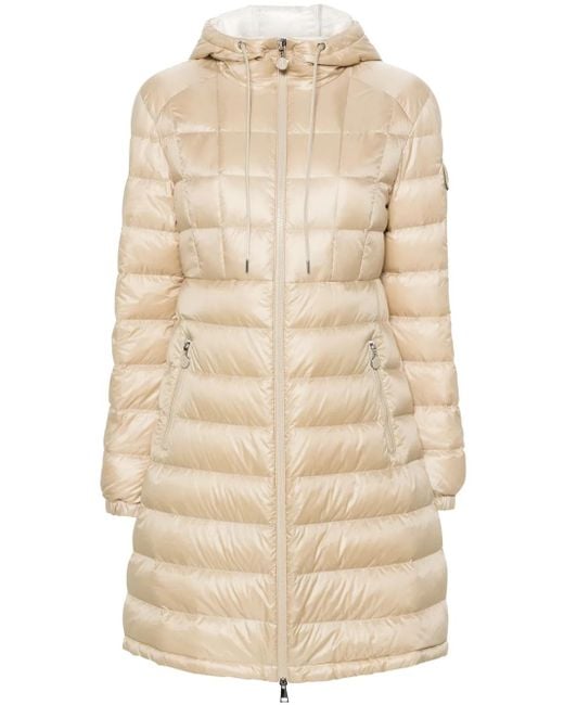 Moncler Natural Amintore Daunenmantel Mit Kapuze