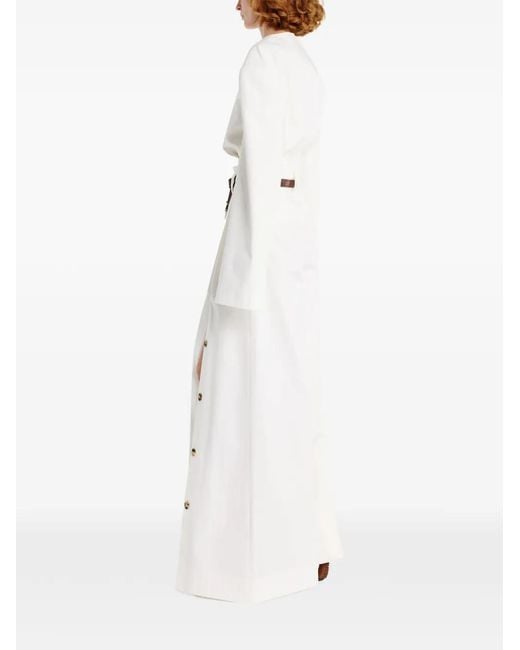 A.W.A.K.E. MODE White Wide-Leg Trousers