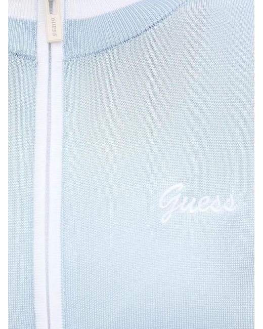 Guess ストライプ ジップ カーディガン Blue