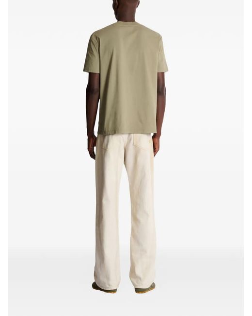 Balmain White Short-Sleeve Crew-Neck T-Shirt for men