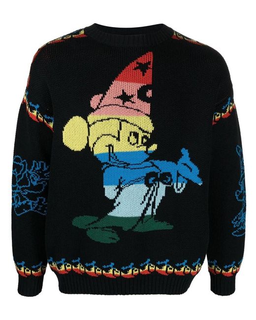 Stella McCartney Black X Disney Fantasia Intarsia Jumper