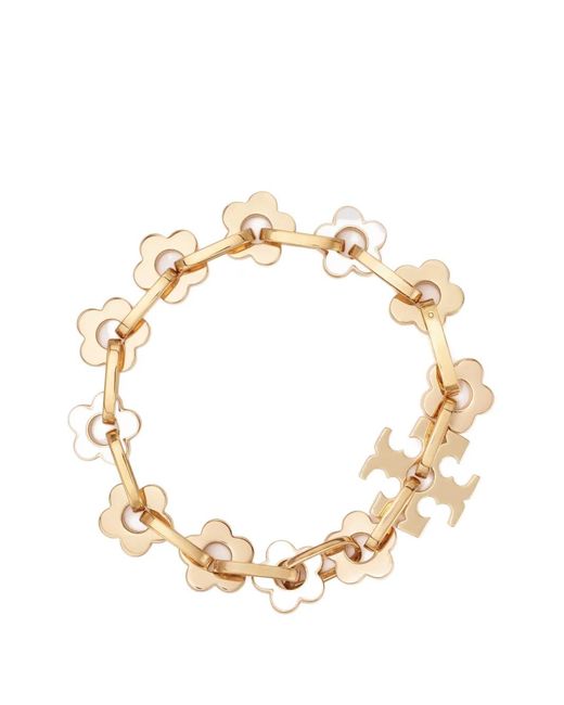 Tory Burch Metallic Forget Me Not Interlocking Bracelet