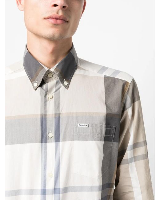 Camisa Barbour de hombre de color White