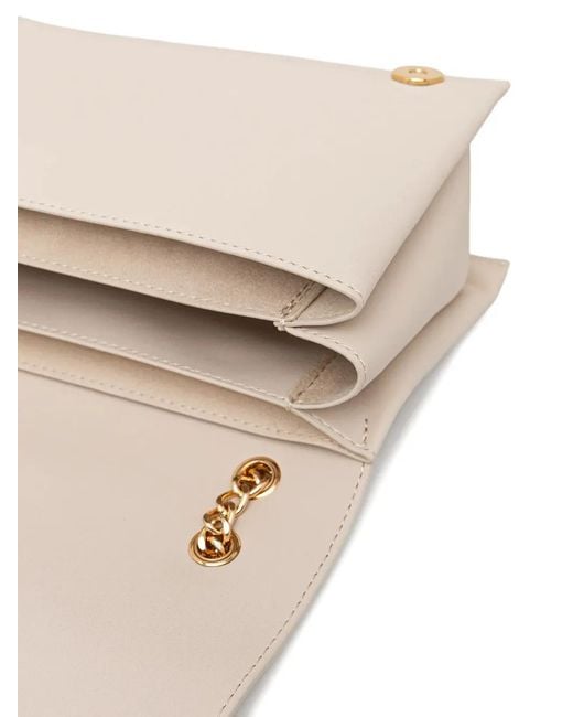 Love Moschino Natural Logo Chain Shoulder Bag