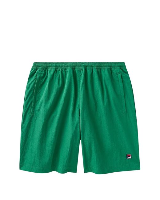 Fila Green X Hailey Logo-Patch Track Shorts