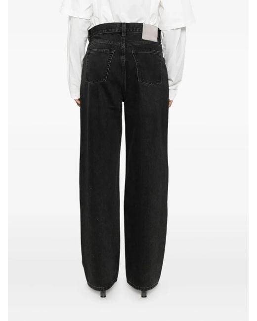Jeans A Gamba Ampia di AYA MUSE in Black