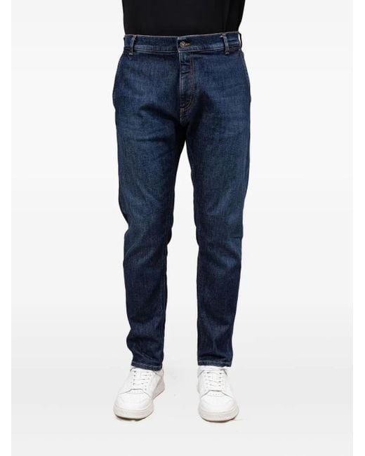 Dondup Blue Washed Jeans for men