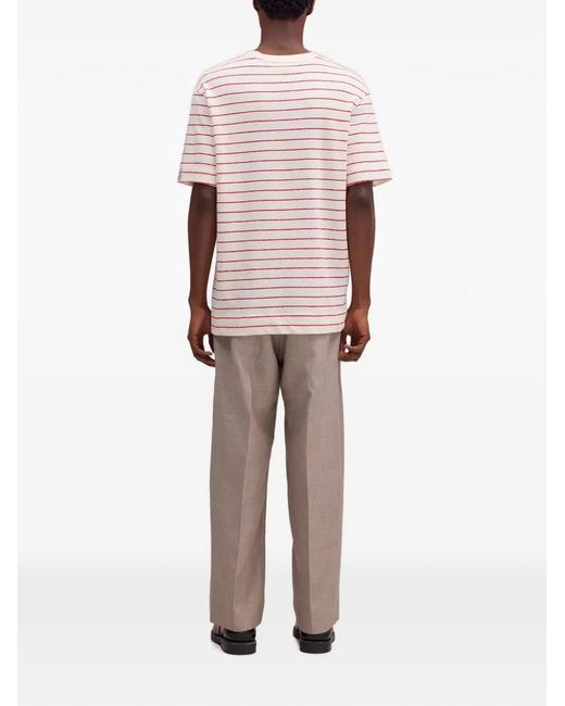 NN07 Natural Pedro Striped T-Shirt for men