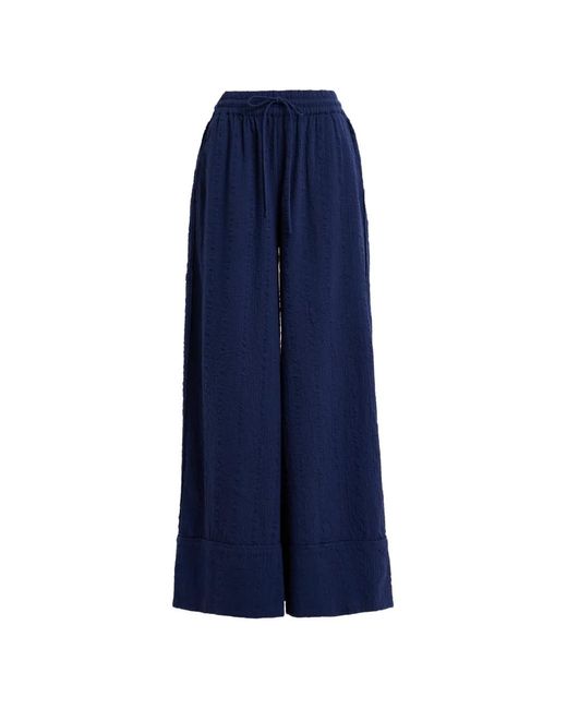 Essentiel Antwerp Blue Drawstring-Waist Trousers