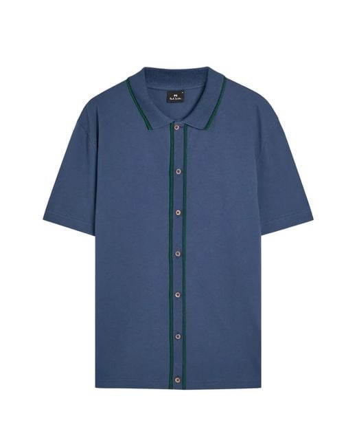 Paul Smith Blue Button-Up Shirt for men