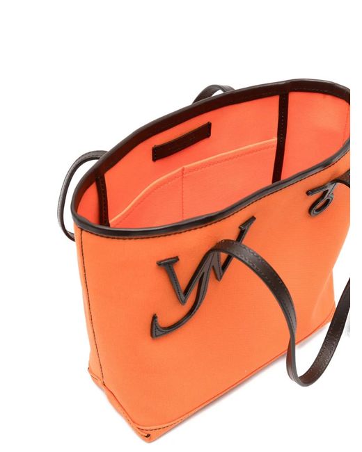 J.W. Anderson Orange Small Anchor Tote Bag