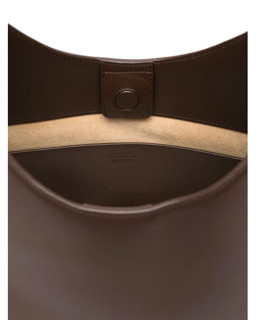 Jil Sander Brown Medium Eldorado Shoulder Bag