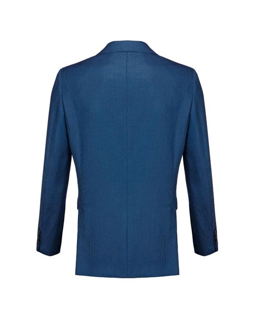Billionaire Blue Double B Single-Breasted Blazer for men