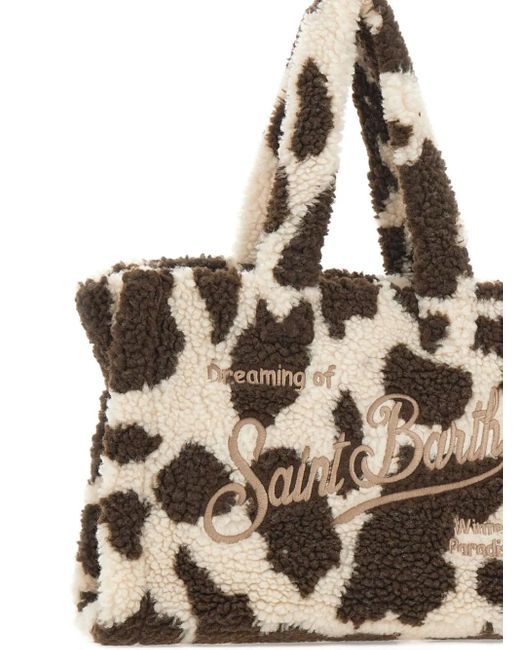Mc2 Saint Barth Natural Logo-Embroidered Tote Bag