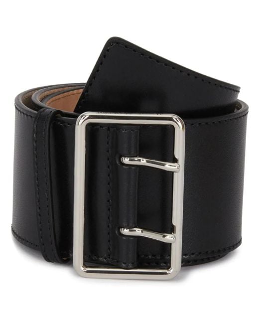 Alexander McQueen Black And Silver Military Belt