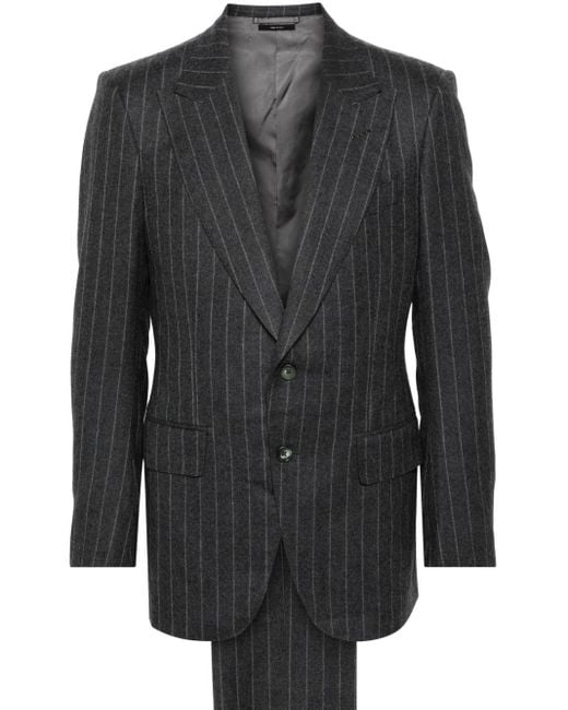 Tom Ford Black Pinstripe Suit for men