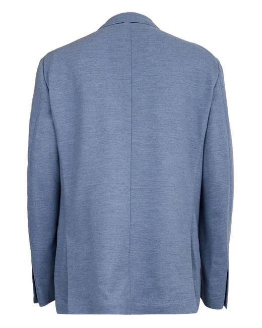 Eleventy Blue Single-Breasted Blazer for men