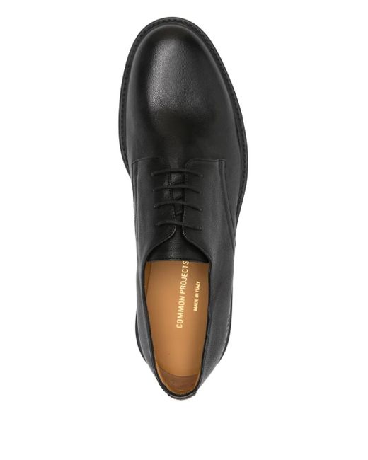 Common Projects Black Leather Lace-Up Derby Shoes for men