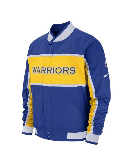 Nike Blue Colourblock-Design Bomber Jacket for men