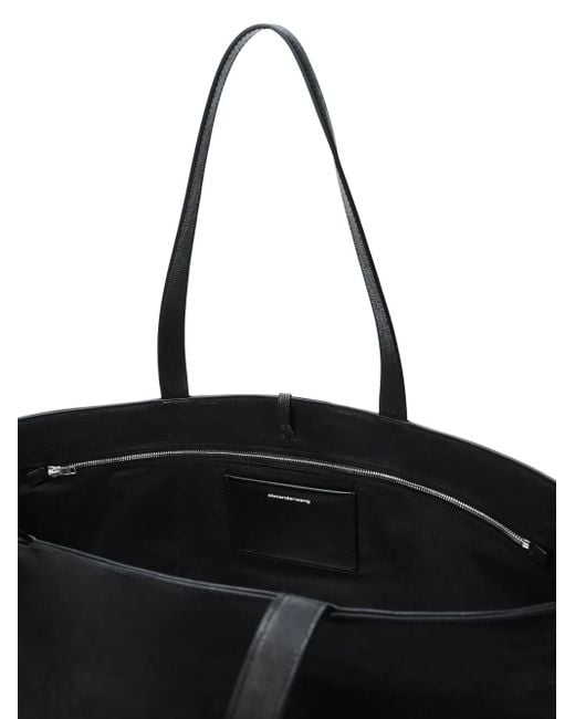 Alexander Wang Black Shopper Mit Logo-Prägung
