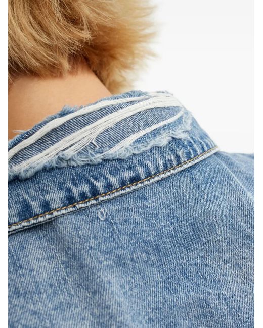 One Teaspoon Blue Buttoned Flap-Pocket Shirt
