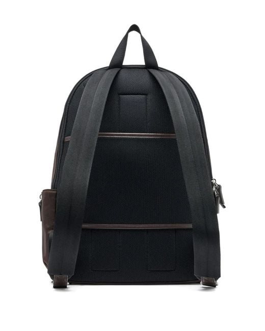 Bally Brown and Black Leather Woven Backpack Bally Ribbon Detail Travel Backpack in Brown for Men | Lyst main image 4