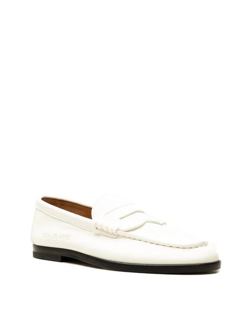 Common Projects White Leather Loafers