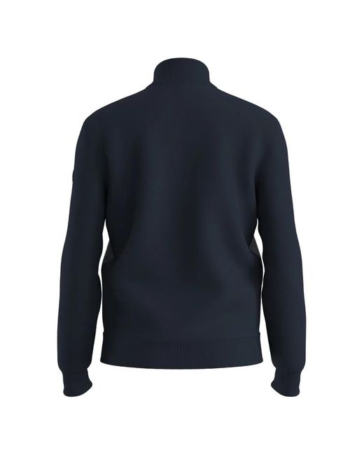 Boss Blue Zip-Up Bomber Jacket for men