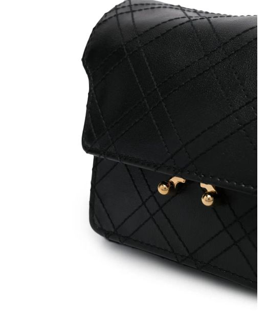 Marni Black Mini Trunk Shoulder Bag