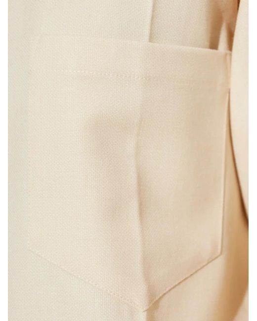 Victoria Beckham White Chest-Pocket Blouse