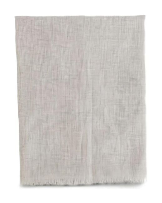 Sofie D'Hoore Gray Fringed-Edges Wool Scarf