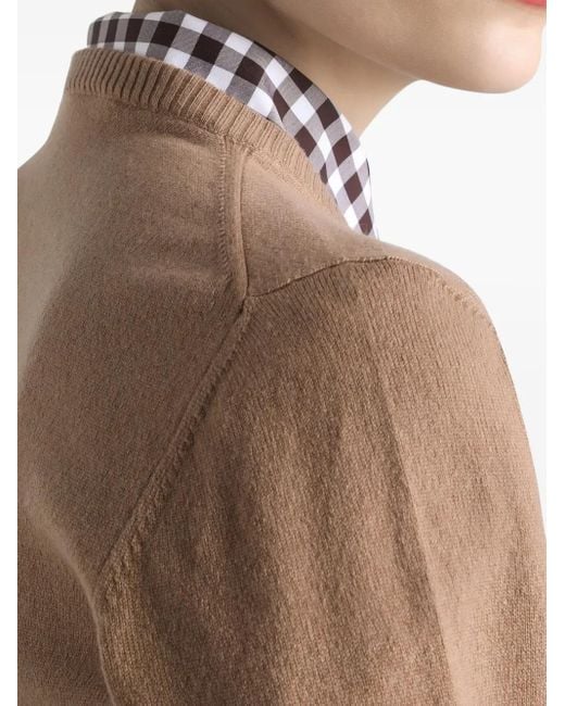 Dolce & Gabbana Brown Cardigan Aus Kaschmir
