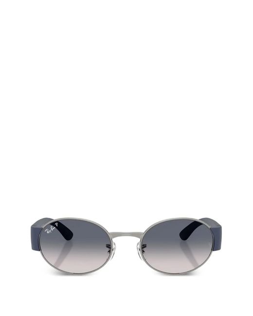 Ray-Ban Gray Round Frame Sunglasses