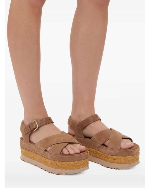 Ugg Brown Aubrey Sandals