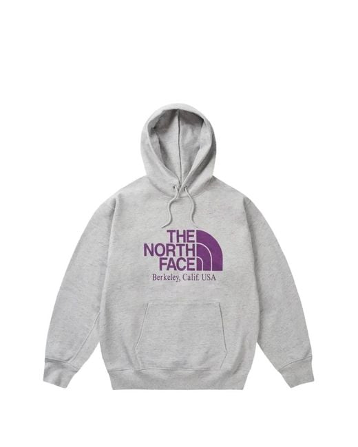 Palace Gray X The North Face Label Field Graphic Hoodie for men