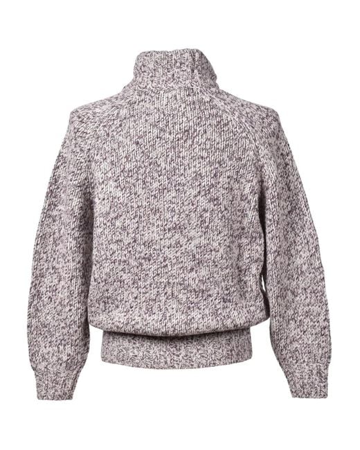 Brunello Cucinelli Gray Zip-Front Marl-Knit Cardigan for men
