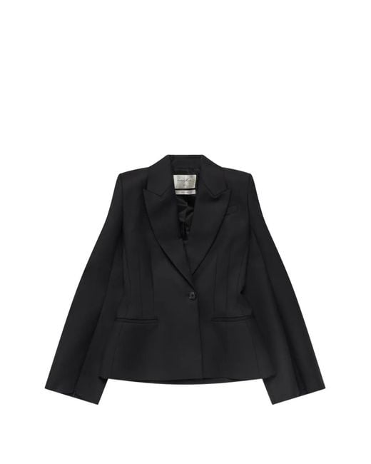 MATIERES FECALES Black Sclera Single-Breasted Blazer
