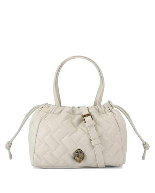 Kurt Geiger White Small Kensington String Tote Bag