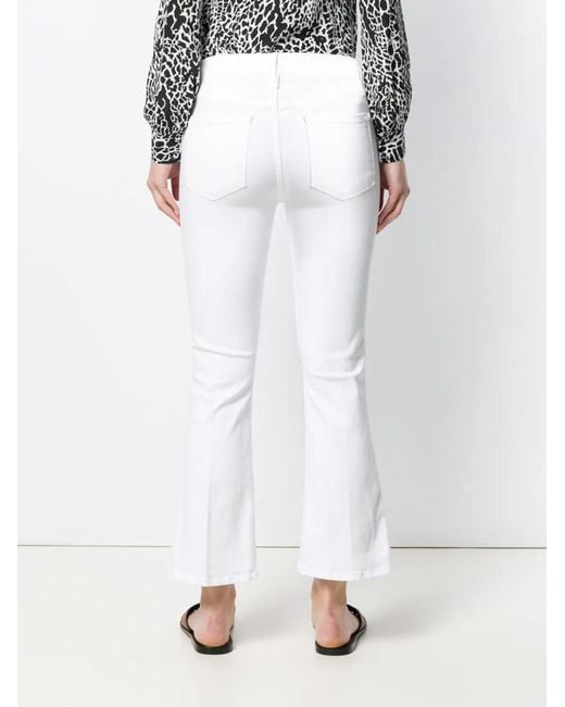 FRAME White Bootcut Jeans