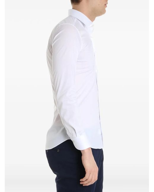 Emanuel Ungaro White Button Pointed-Collar Shirt for men