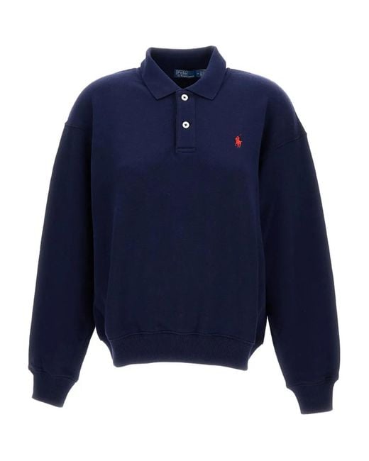 Polo Ralph Lauren Blue Long-Sleeve Polo Shirt