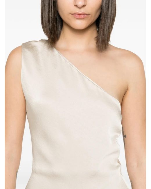 ELEH White One-Shoulder Dress