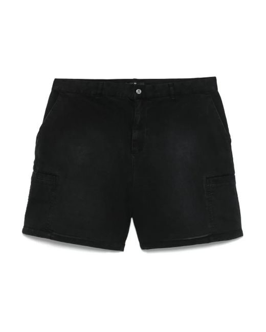 Represent Black Season Cargo Shorts for men