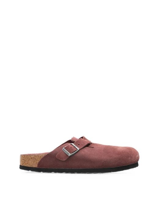 Birkenstock Brown Boston Suede Sandals